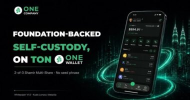 ONE WALLET Officially Launches on TON: a Keyless, Telegram-Native Wallet That Replaces Seed Phrases with 2-of-3 Shamir Multi-Share Custody