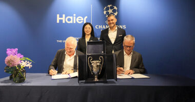 Haier ประกาศความร่วมมือระดับโลกกับ UEFA Champions League Haier ประกาศความร่วมมือระดับโลกกับ UEFA Champions League