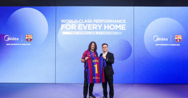 Carles Puyol ตำนานแข้งบาร์เซโลนาร่วมปรากฏตัวกับ Midea ที่งาน IFA 2026