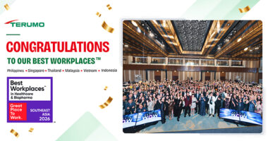 6 ประเทศในเครือ Terumo Asia Pacific ได้รับการรับรองอย่างเป็นทางการให้เป็นสถานที่ทำงานยอดเยี่ยม (Best Workplaces™) จาก Great Place To Work®