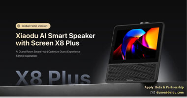 Xiaodu AI Hotel เดินหน้ากลยุทธ์ขยายธุรกิจสู่ตลาดโลกครั้งสำคัญ เปิดตัว X8 Plus ลำโพงอัจฉริยะ AI พร้อมหน้าจอรุ่นแรกสำหรับตลาดต่างประเทศอย่างเป็นทางการ