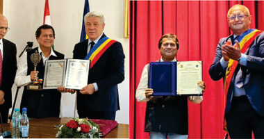 ดร. Achyuta Samanta ได้รับมอบสถานะพลเมืองกิตติมศักดิ์จากนครในโรมาเนีย พร้อมรางวัลเกียรติยศระดับนานาชาติอีกหลายรายการ ดร. Achyuta Samanta ได้รับมอบสถานะพลเมืองกิตติมศักดิ์จากนครในโรมาเนีย พร้อมรางวัลเกียรติยศระดับนานาชาติอีกหลายรายการ
