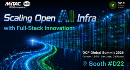 MiTAC Computing โชว์นวัตกรรมแบบฟูลสแตกเพื่อขยายโครงสร้างพื้นฐาน Open AI ในงาน OCP Global Summit 2026
