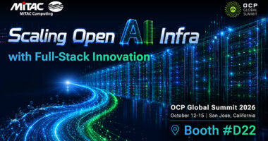 MiTAC Computing โชว์นวัตกรรมแบบฟูลสแตกเพื่อขยายโครงสร้างพื้นฐาน Open AI ในงาน OCP Global Summit 2026